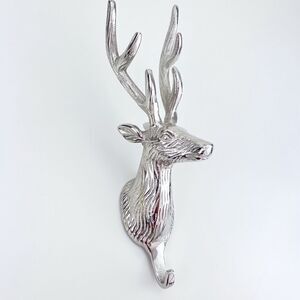 Silver Metal Deer Hook Wall Decoration Antlers